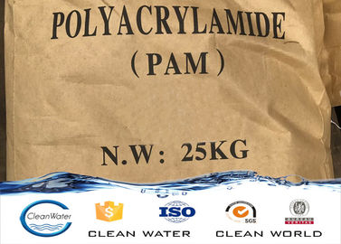 백색/밝은 노란색 Polyacrylamide Flocculant Pam 물 처리 양이온 고분자 전해질